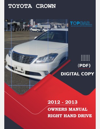 toyota crown hybrid 2012-2013 owners manual